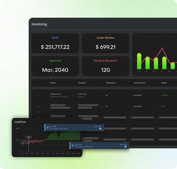 Bill Confidently dashboard preview