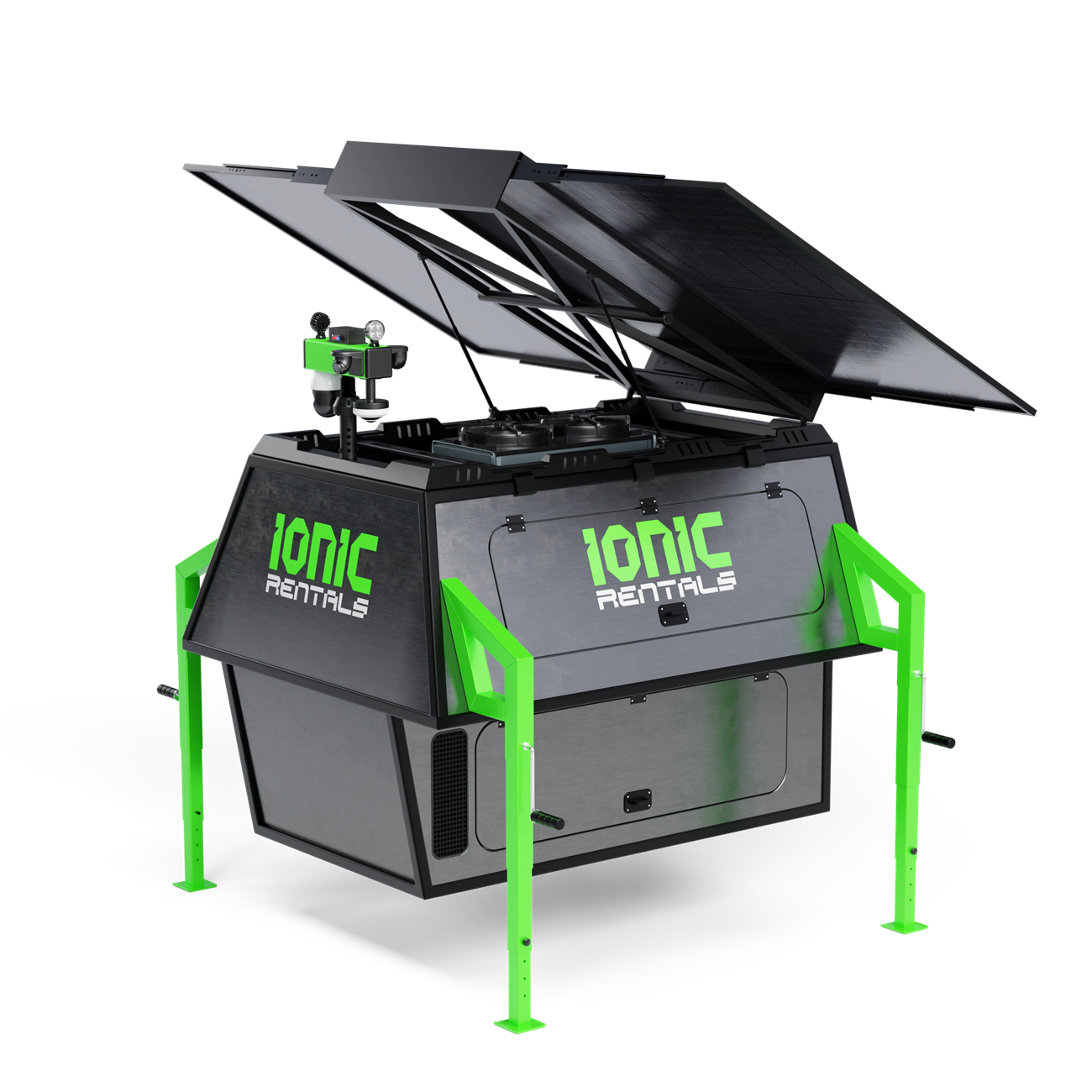 IONIC hybrid generator with solar panel