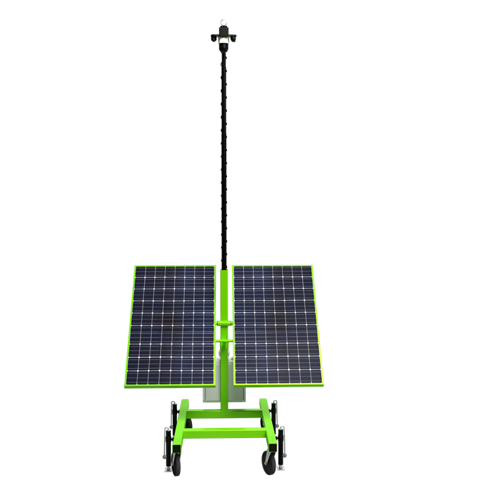 Hybrid solar generator rig
